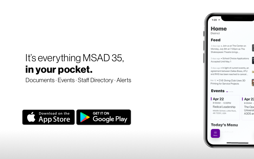 MSAD 35's New App