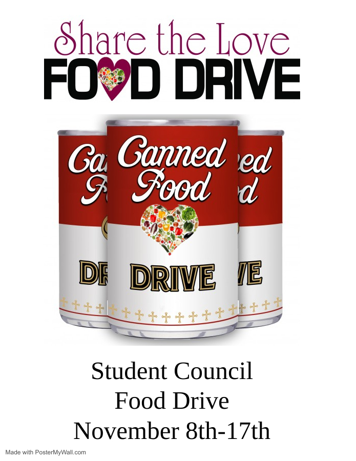 Food Drive cans