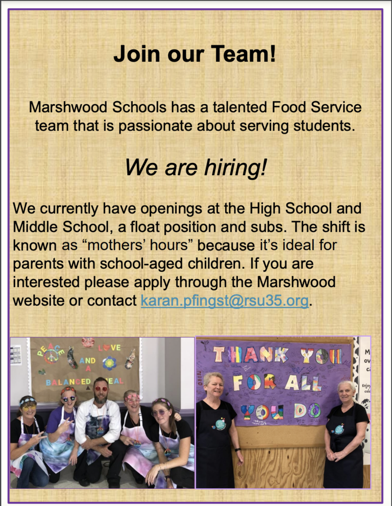 Join our Food Service Team