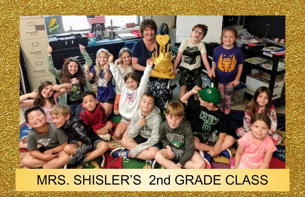 Mrs. Shisler’s Second Grade Class was Awarded the Eliot Elementary School’s Golden Group Award