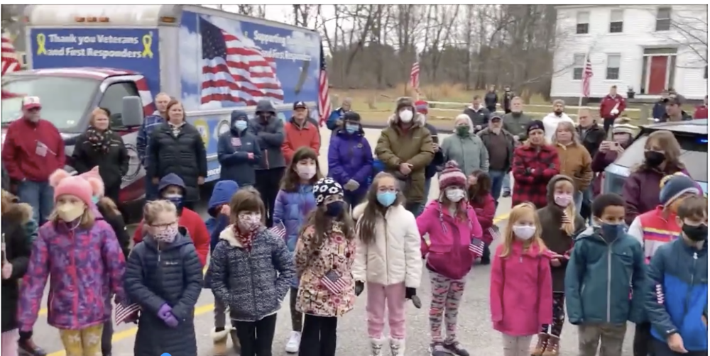 ​Eliot Elementary School Students and Staff Greet the Wreaths Across America