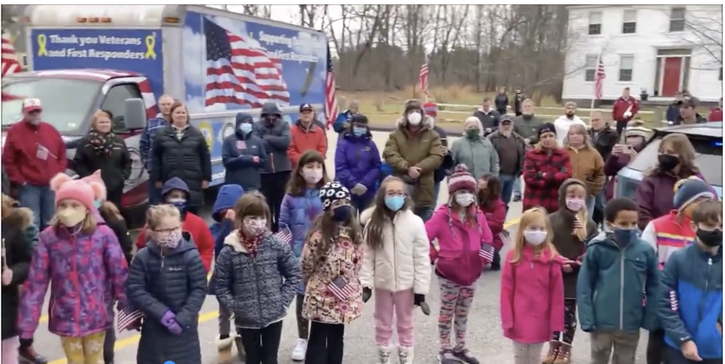 Eliot Elementary School Students and Staff Greet the Wreaths Across America