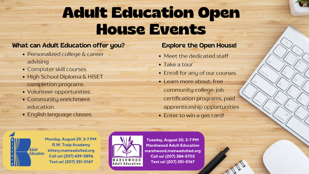 Adult Education Open House